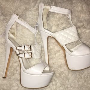 White pumps